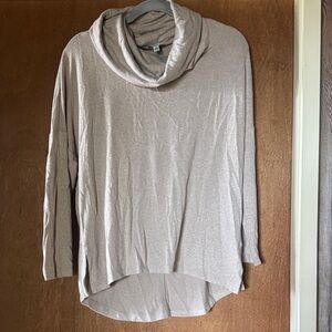 Susina Light Beige Cowl Neck Sweater
